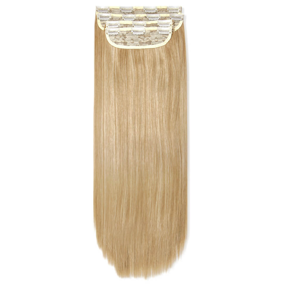 LullaBellz Ultimate Half Up Half Down 22" Straight Extension and Pony Set Golden Blonde