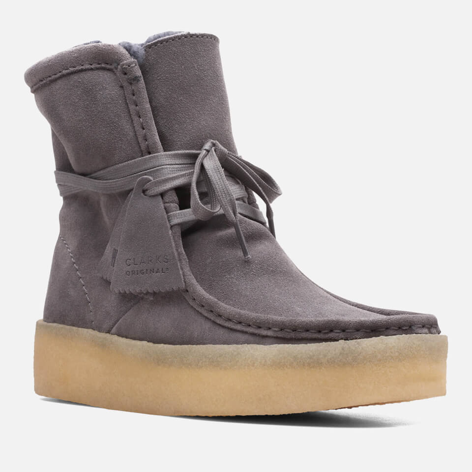 Clarks Originals Wallabee Faux Fur-Lined Suede Boots | Worldwide ...
