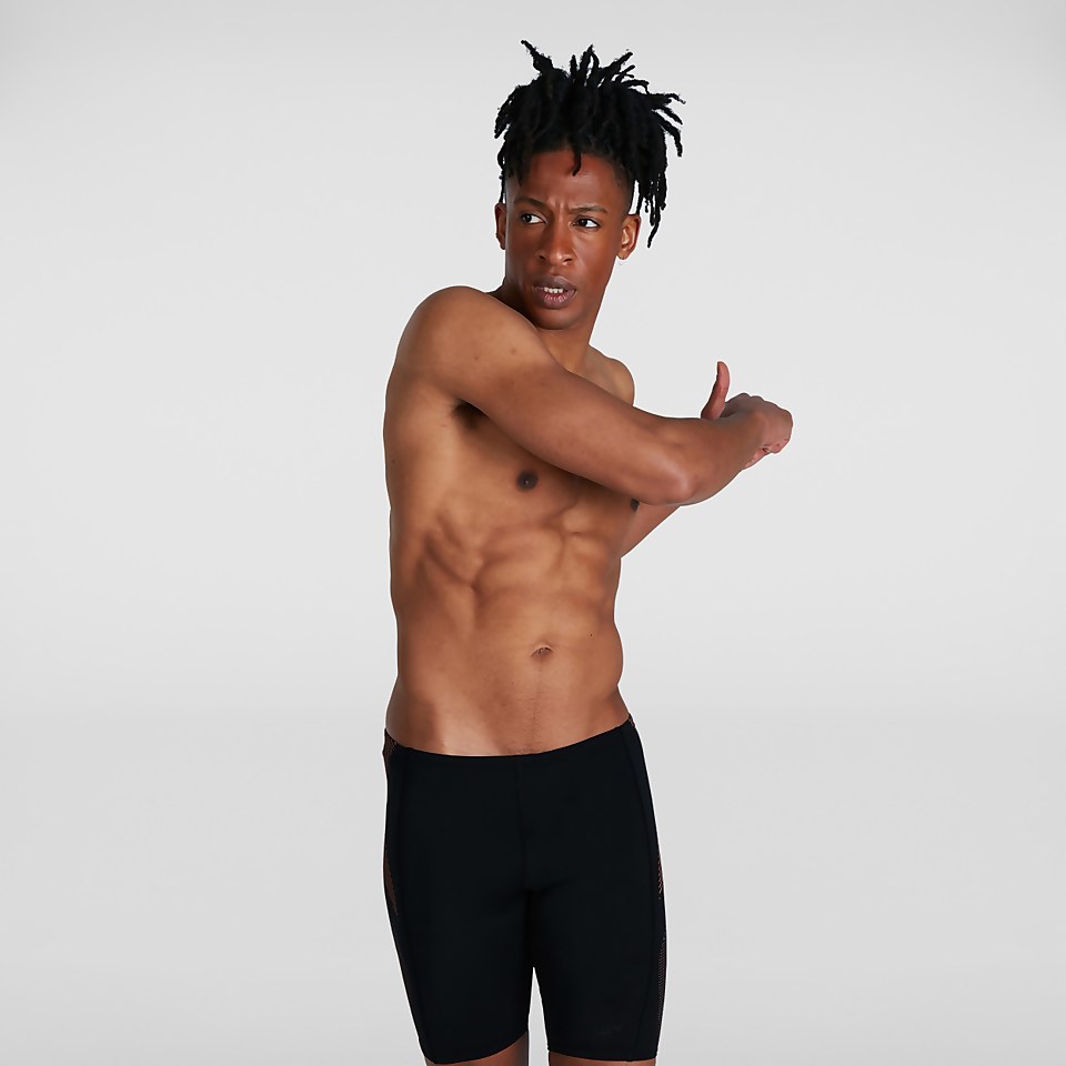 Men's Tech Panel Jammer Black/Orange