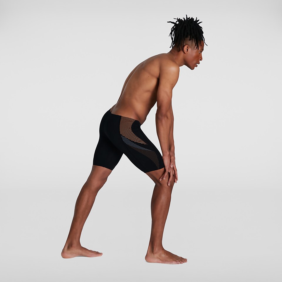 Men's Tech Panel Jammer Black/Orange