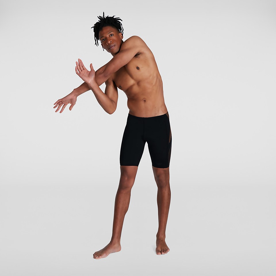 Men's Tech Panel Jammer Black/Orange