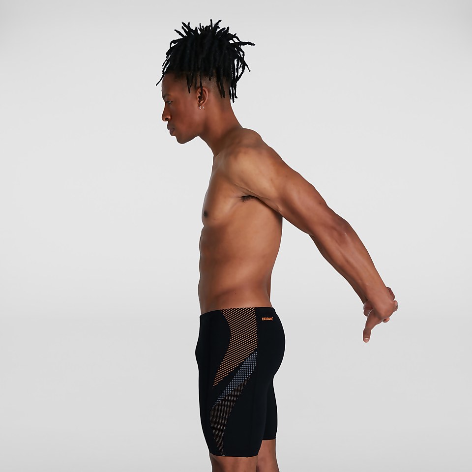 Men's Tech Panel Jammer Black/Orange