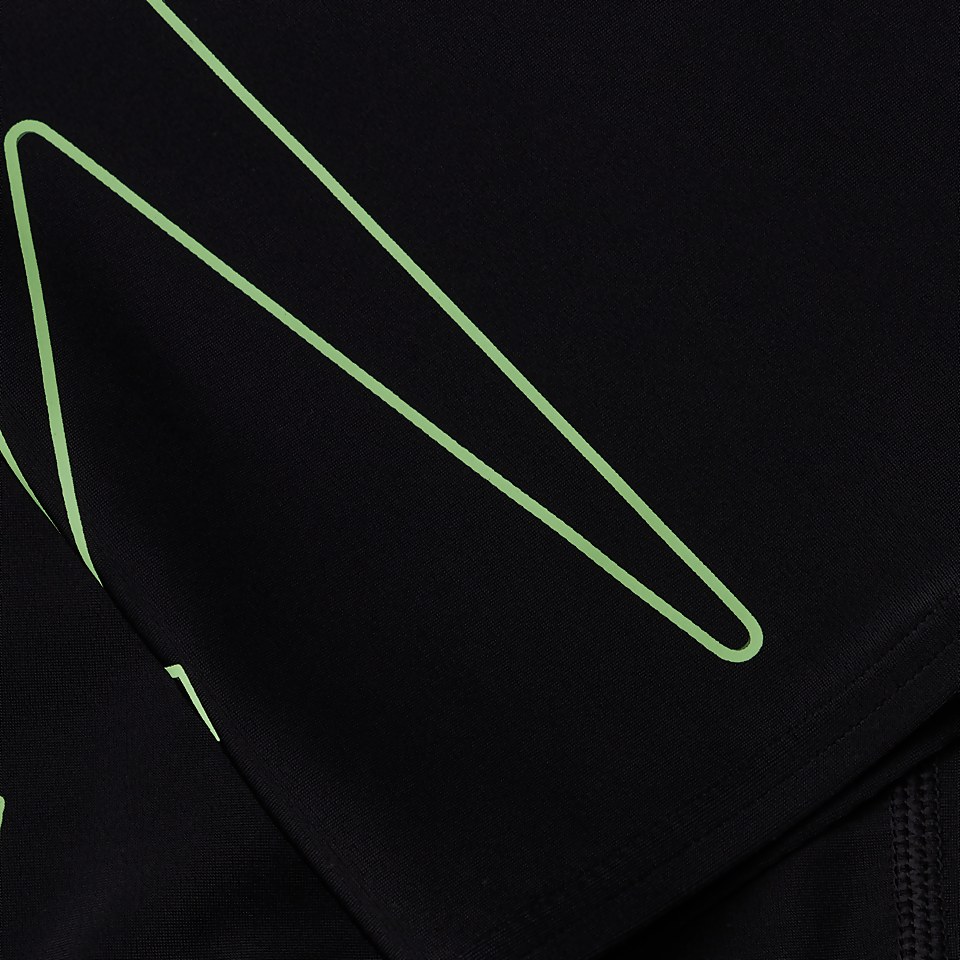 Boys' Boom Logo Placement Jammer Black/Green