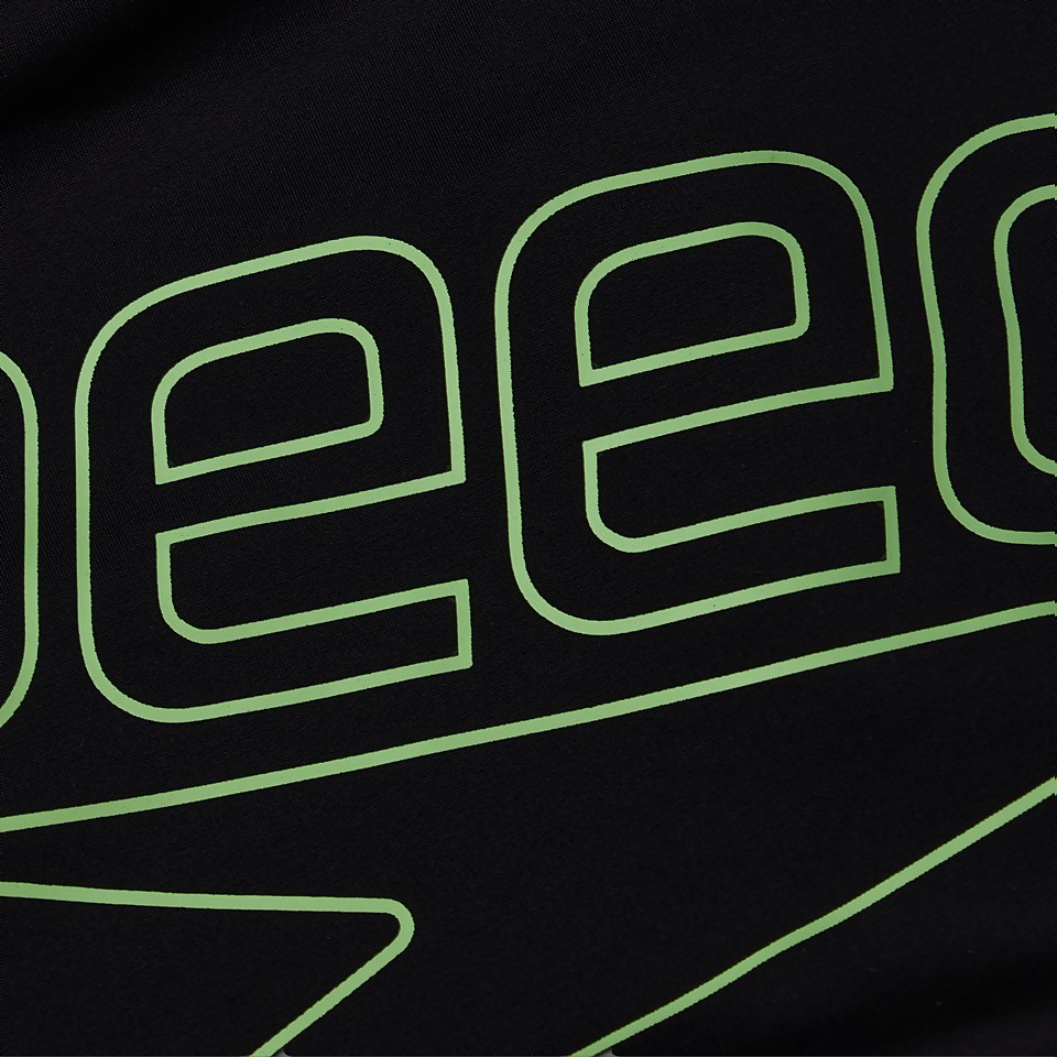 Boys' Boom Logo Placement Jammer Black/Green