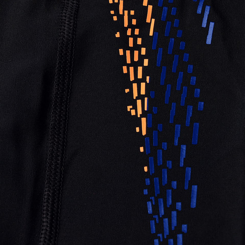 Boys' Plastisol Placement Jammer Black/Orange