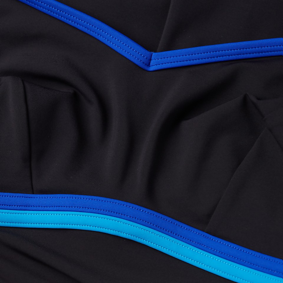 ContourLuxe Formender Badeanzug Schwarz/Blau für Damen
