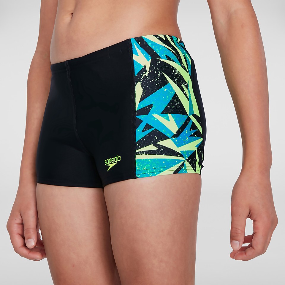 Boxer de bain Garçon Hyper Boom Panel bleu/vert