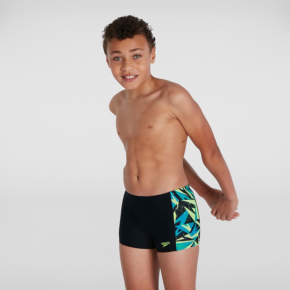 Boxer de bain Garçon Hyper Boom Panel bleu/vert