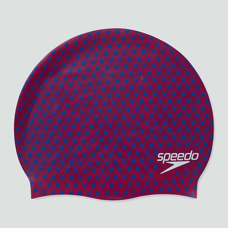 Adult Reversible Moulded Silicone Cap Red/Blue