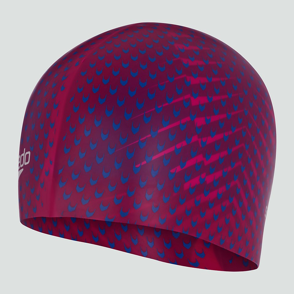 Adult Reversible Moulded Silicone Cap Red/Blue