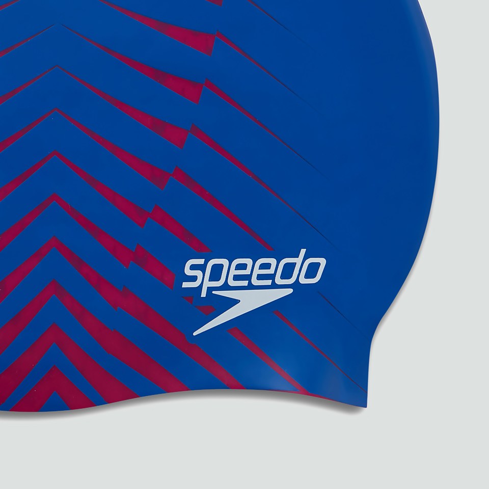 Adult Reversible Moulded Silicone Cap Red/Blue