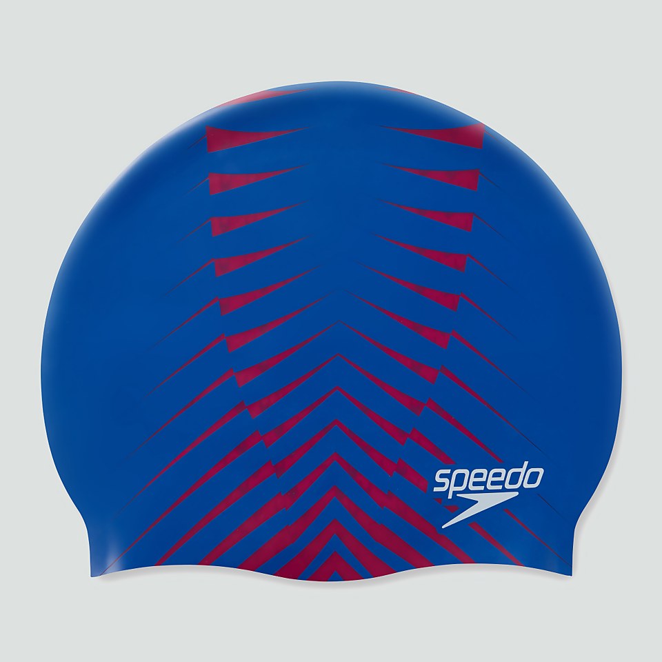 Adult Reversible Moulded Silicone Cap Red/Blue
