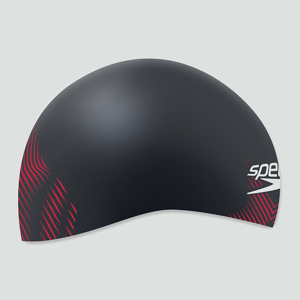Fastskin Badekappe Grau/Rot für Erwachsene