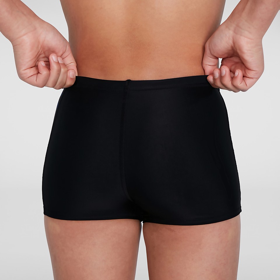 Plastisol Placement Aquashort Schwarz/Orange für Jungen