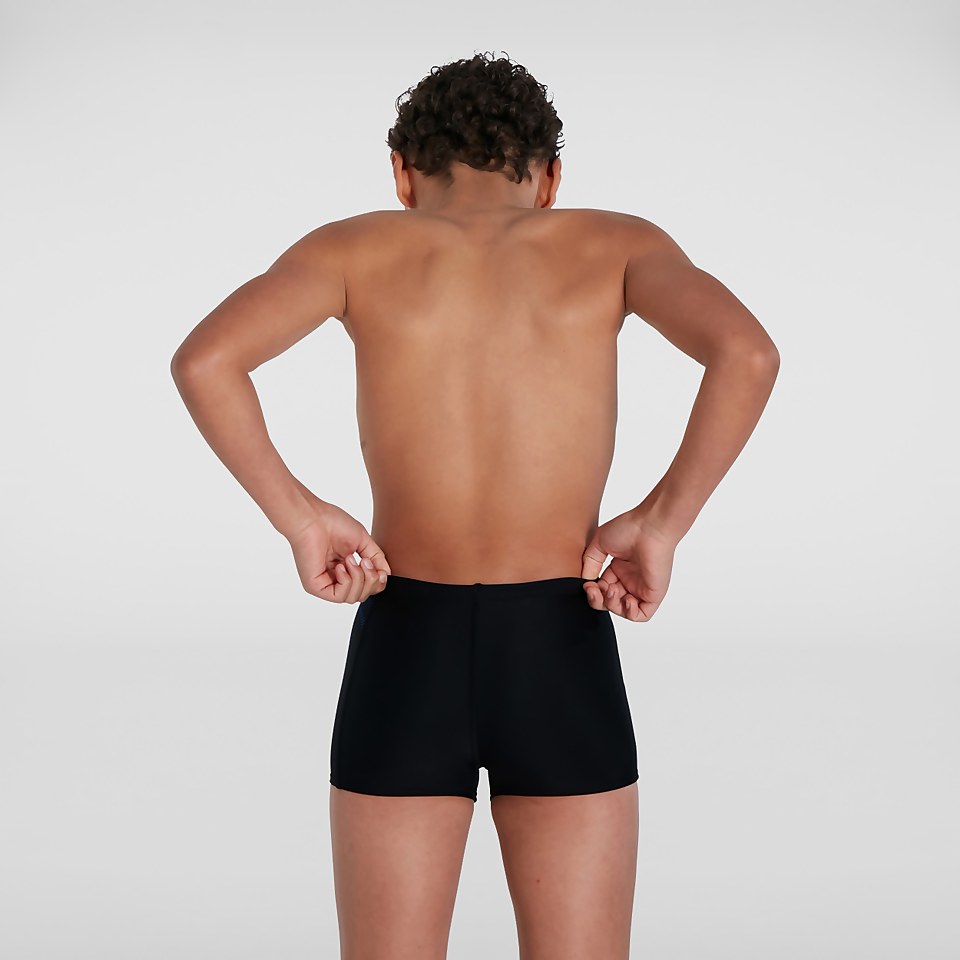 Plastisol Placement Aquashort Schwarz/Orange für Jungen