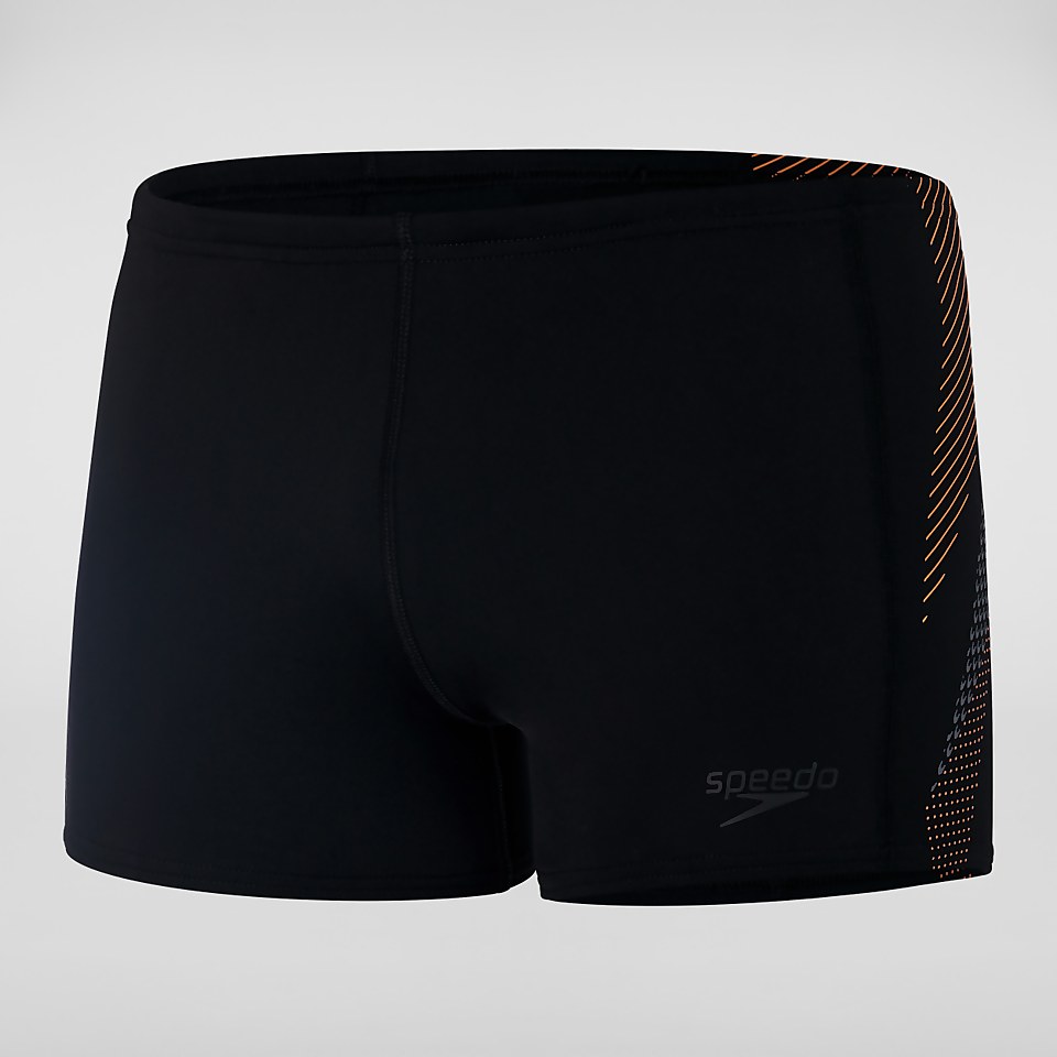 Boxer de bain Homme Tech Panel noir/orange