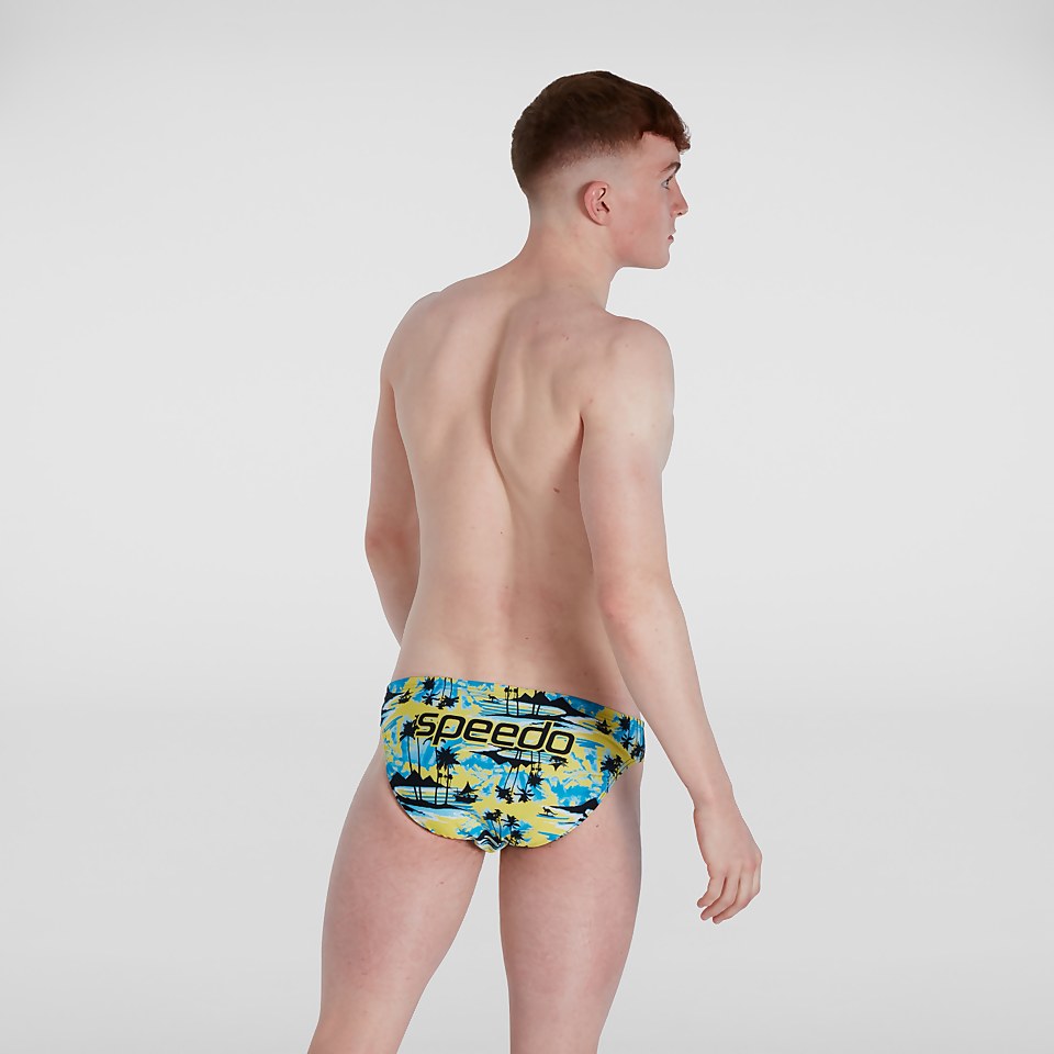 Men's Escape 5cm Brief Yellow/Blue