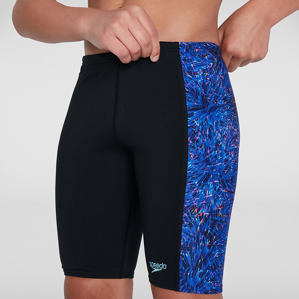 Digital Allover Panel Schwimmhose Schwarz/Blau für Jungen