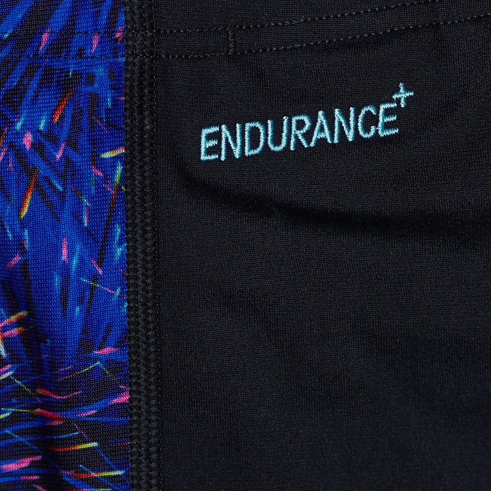 Digital Allover Panel Schwimmhose Schwarz/Blau für Jungen