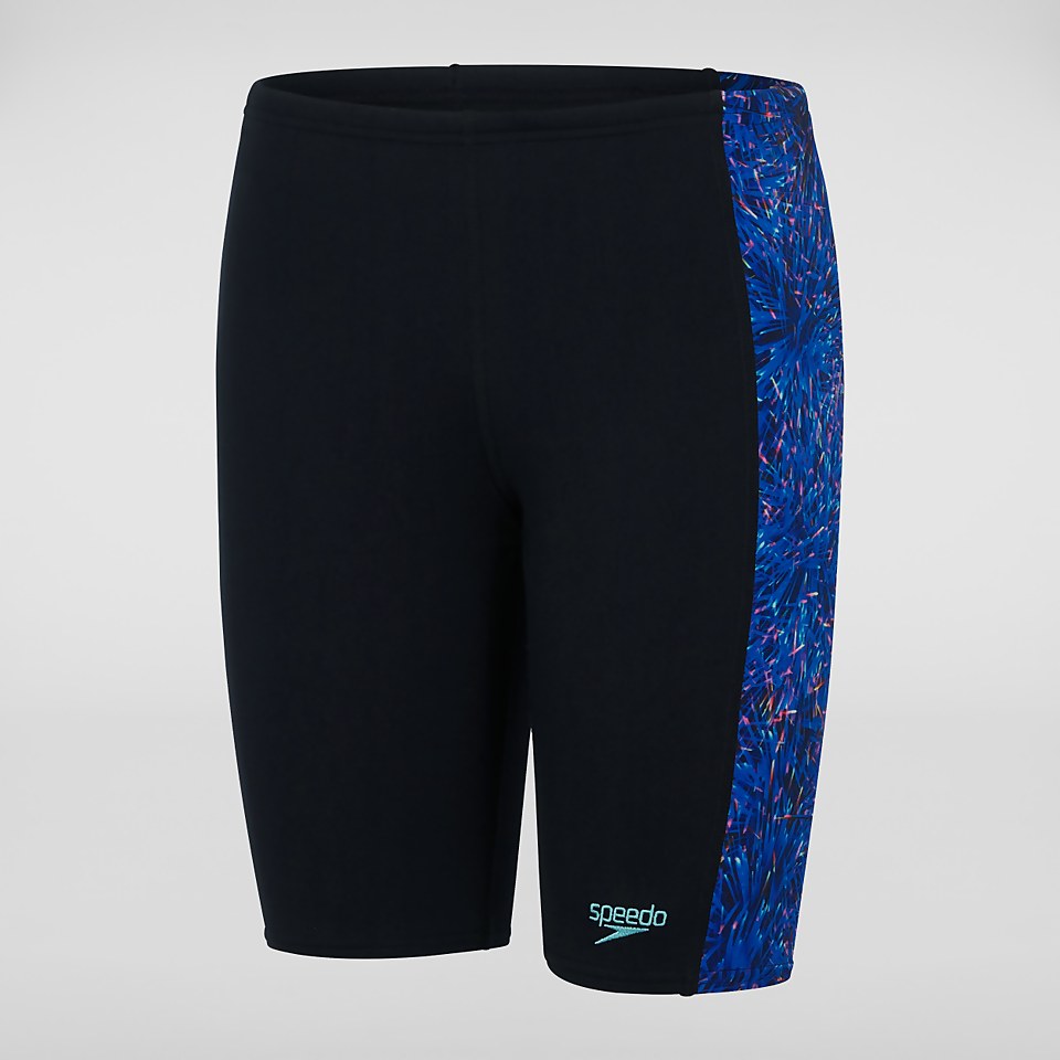 Digital Allover Panel Schwimmhose Schwarz/Blau für Jungen