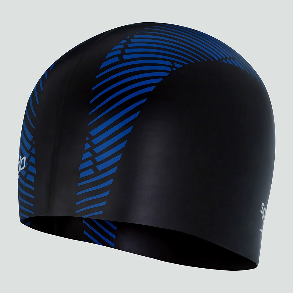 Bonnet Adulte Moulded Silicone réversible noir/bleu