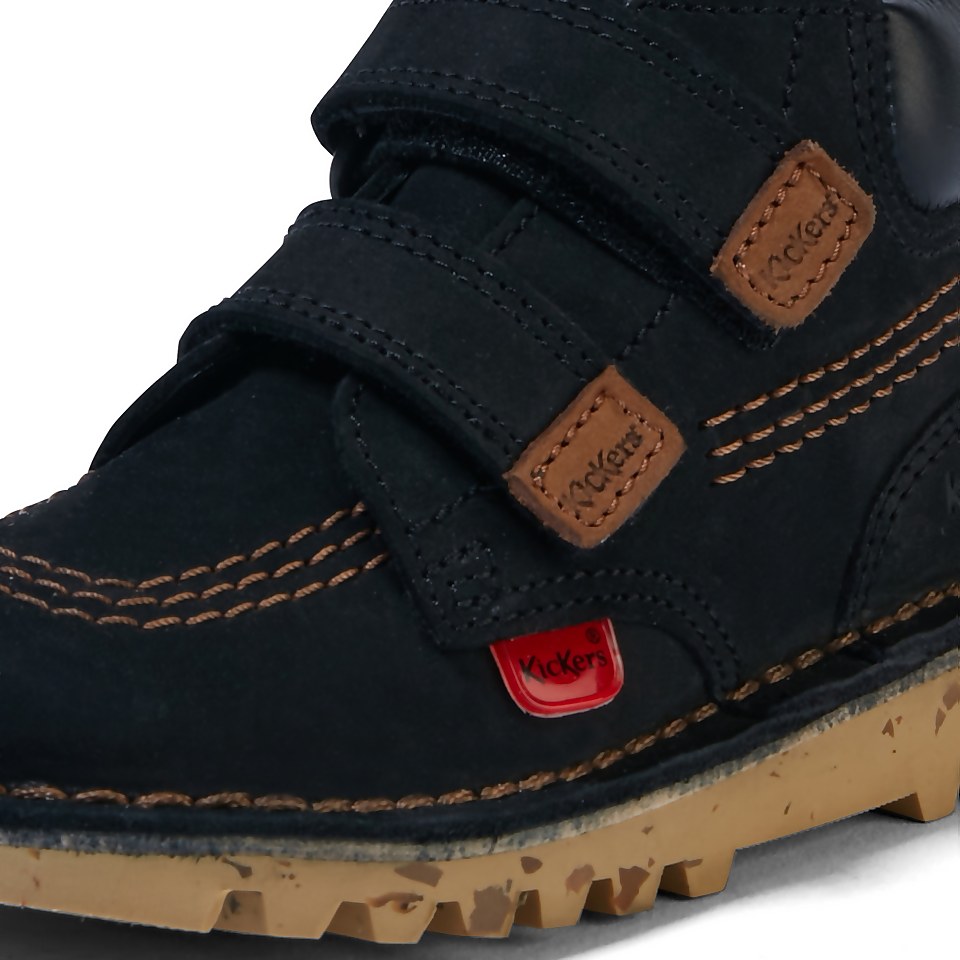 Infant Boys Kick Hi Roll Nubuck Black