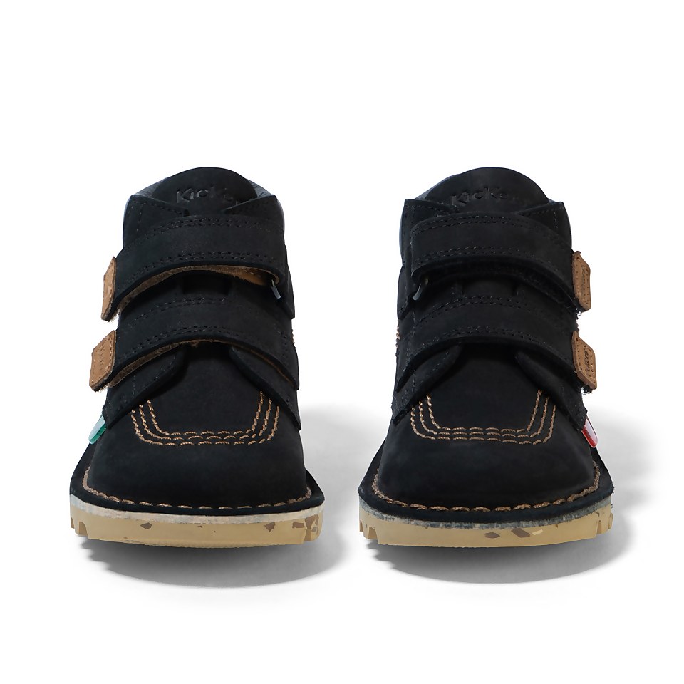 Infant Boys Kick Hi Roll Nubuck Black