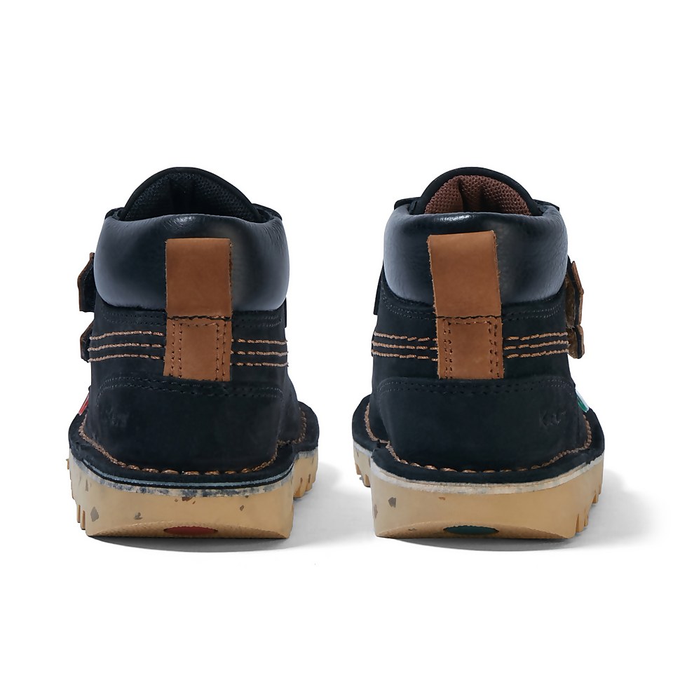 Infant Boys Kick Hi Roll Nubuck Black