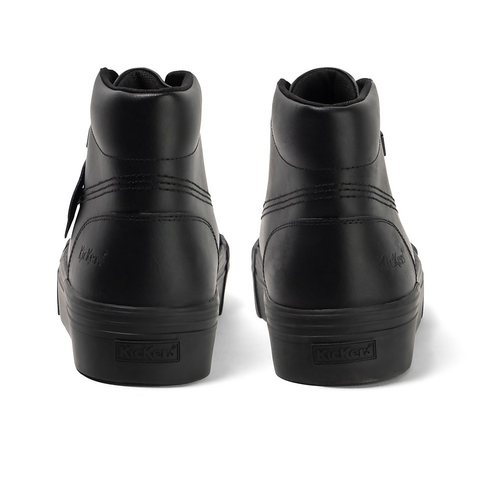 Adult Womens Tovni Hi Stack Leather Black
