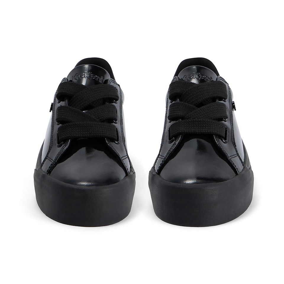 Youth Women Tovni Stack Lo Ribbon Patent Leather Black