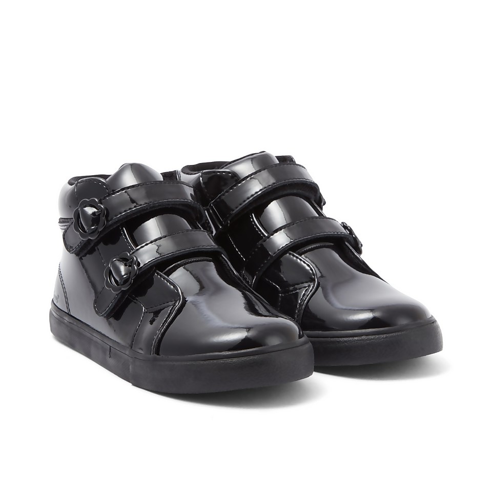 Infant Girls Tovni Hi Bloom Patent Leather Black