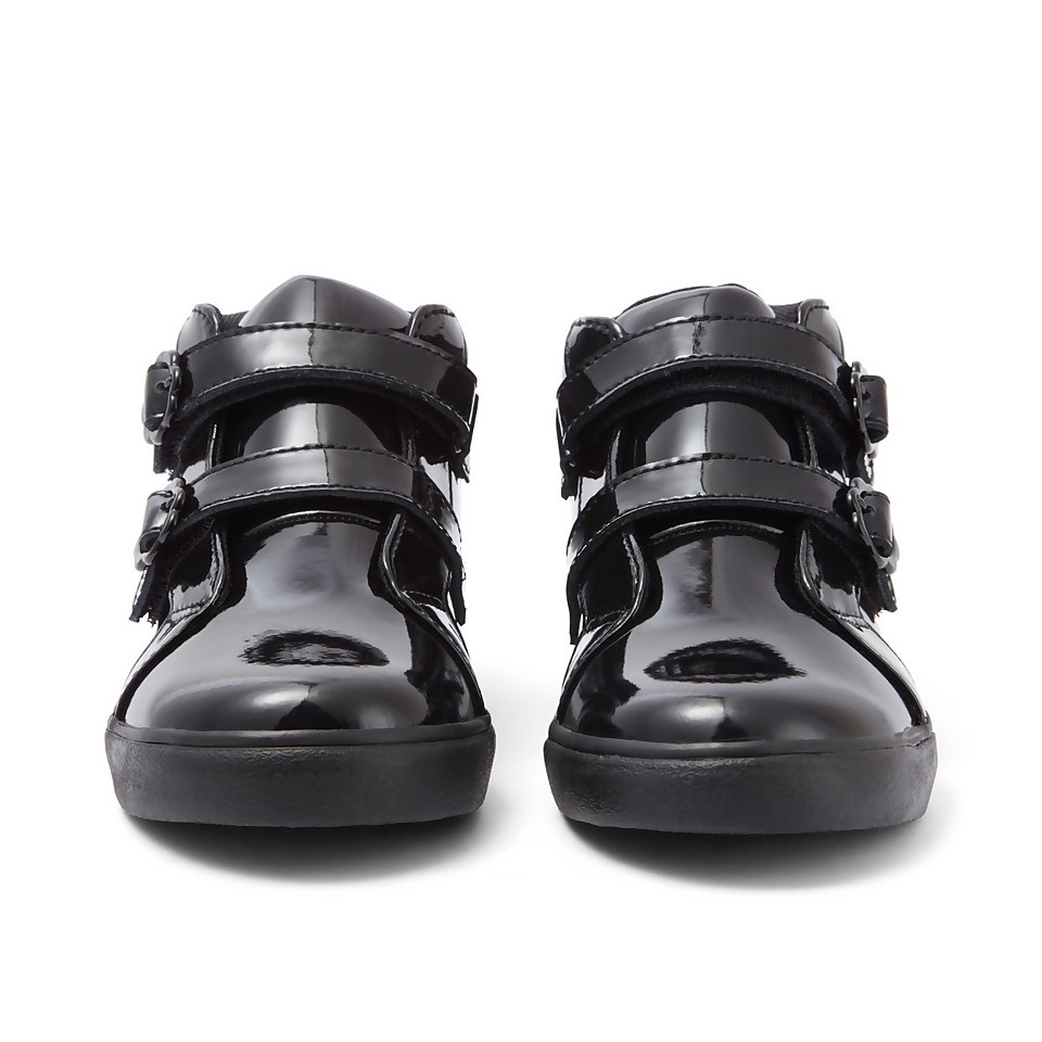 Infant Girls Tovni Hi Bloom Patent Leather Black