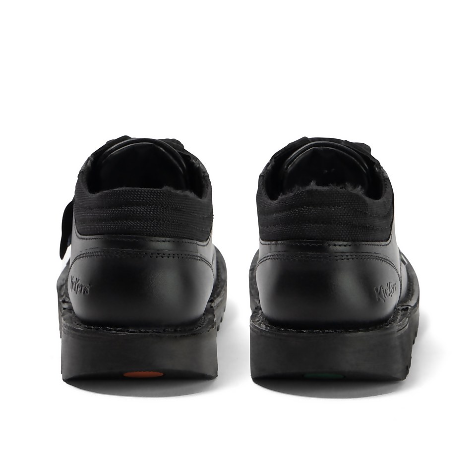 Youth Mens Kick Lo Padded Mesh Leather Black