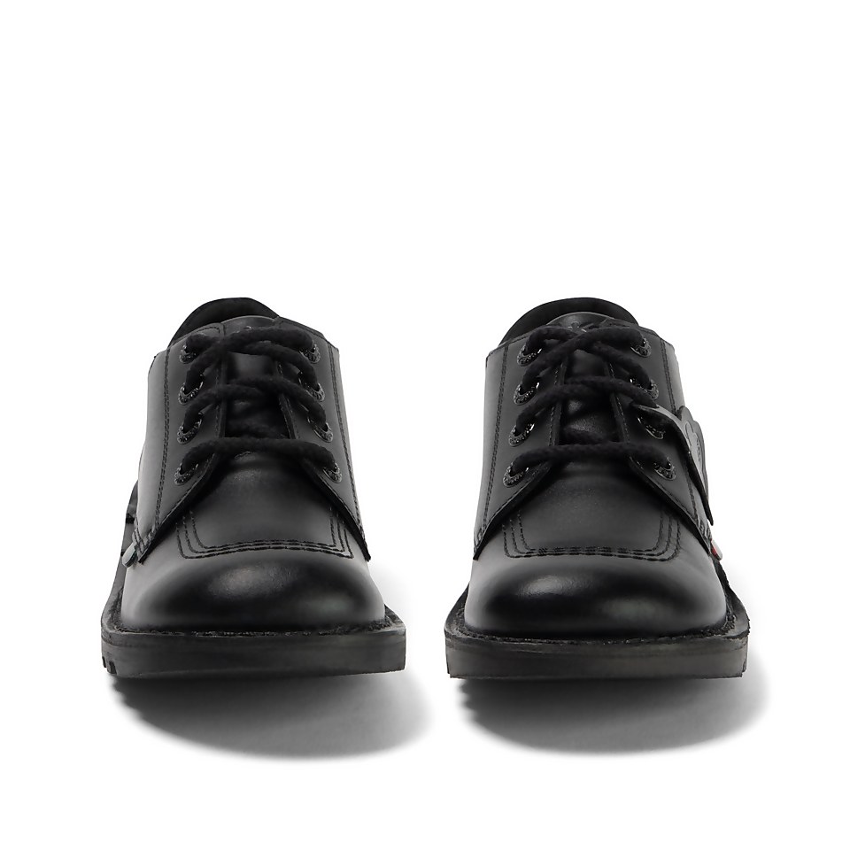 Youth Mens Kick Lo Padded Mesh Leather Black