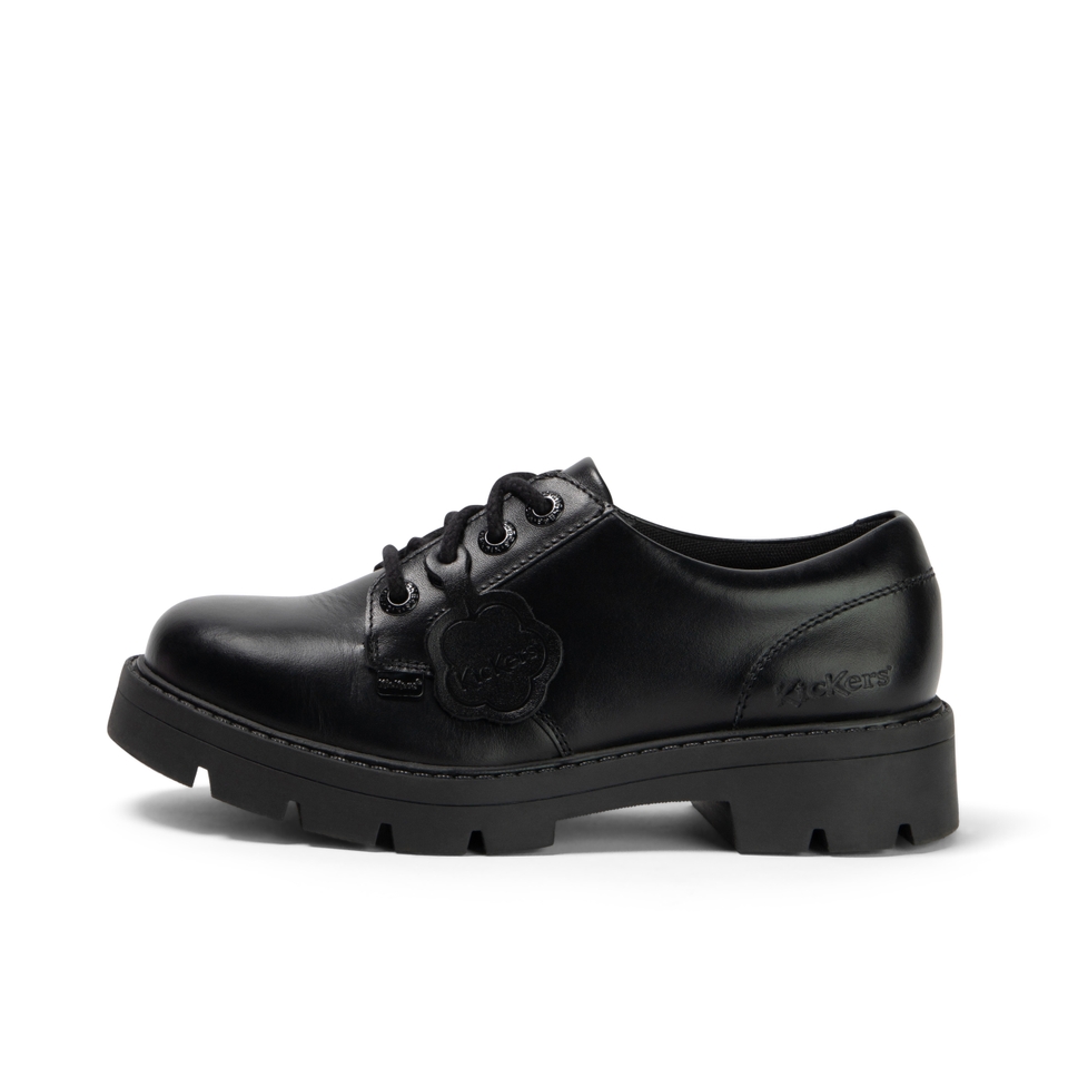 Adult Womens Kori Lace High shine Leather Black