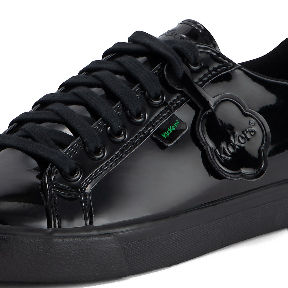 Adult Womens Tovni Lacer Leather Alternative Patent Leather Black