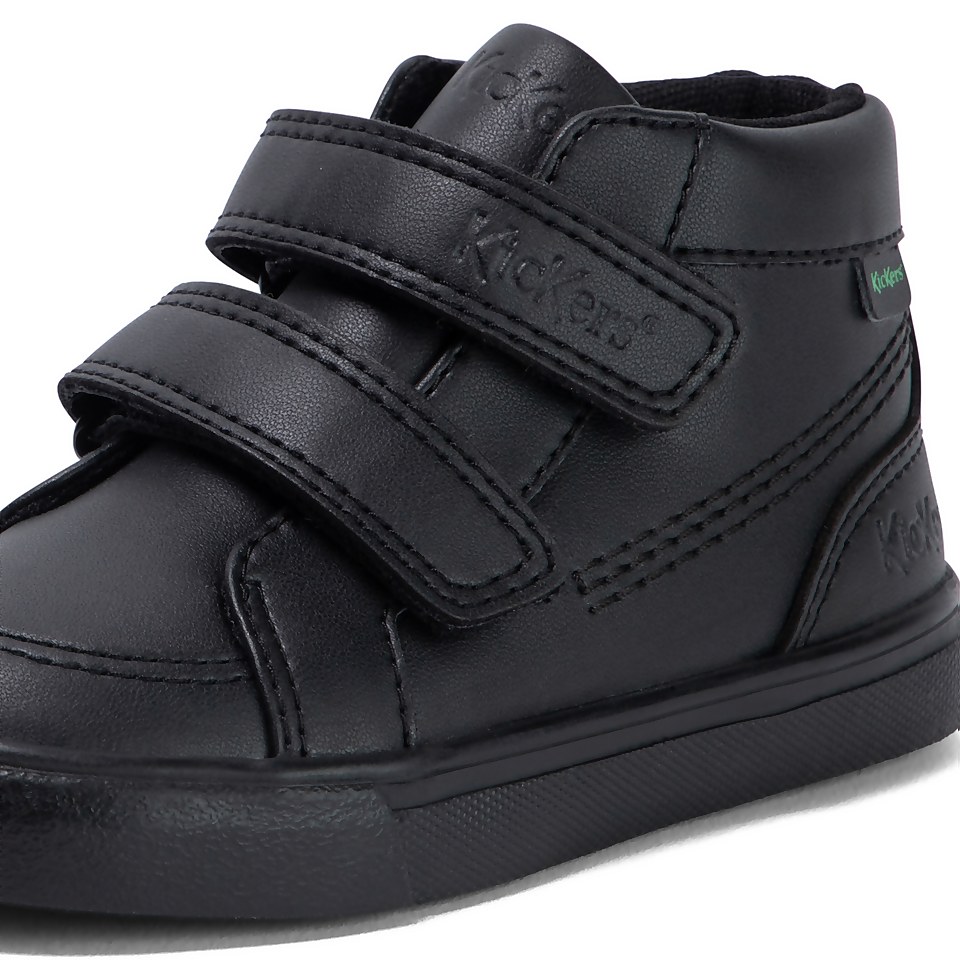 Infant Unisex Tovni Hi Vel Leather Alternative Black
