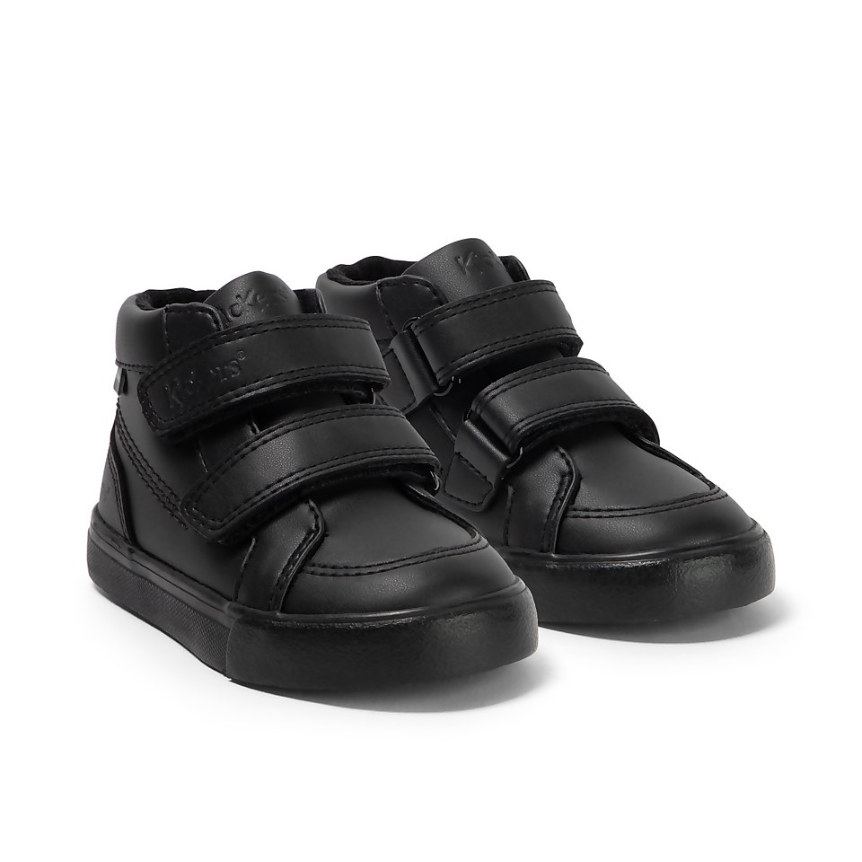 Infant Unisex Tovni Hi Vel Leather Alternative Black