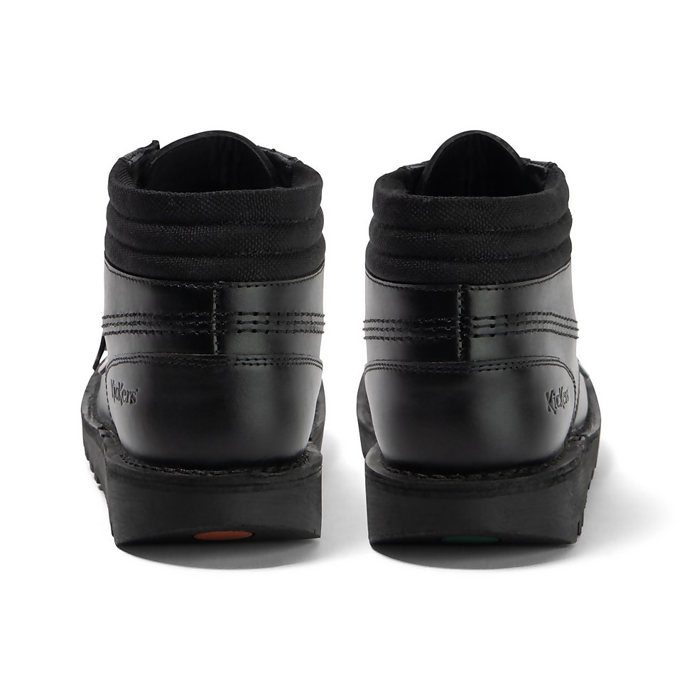 Youth Mens Kick Hi Padded Mesh Leather Black