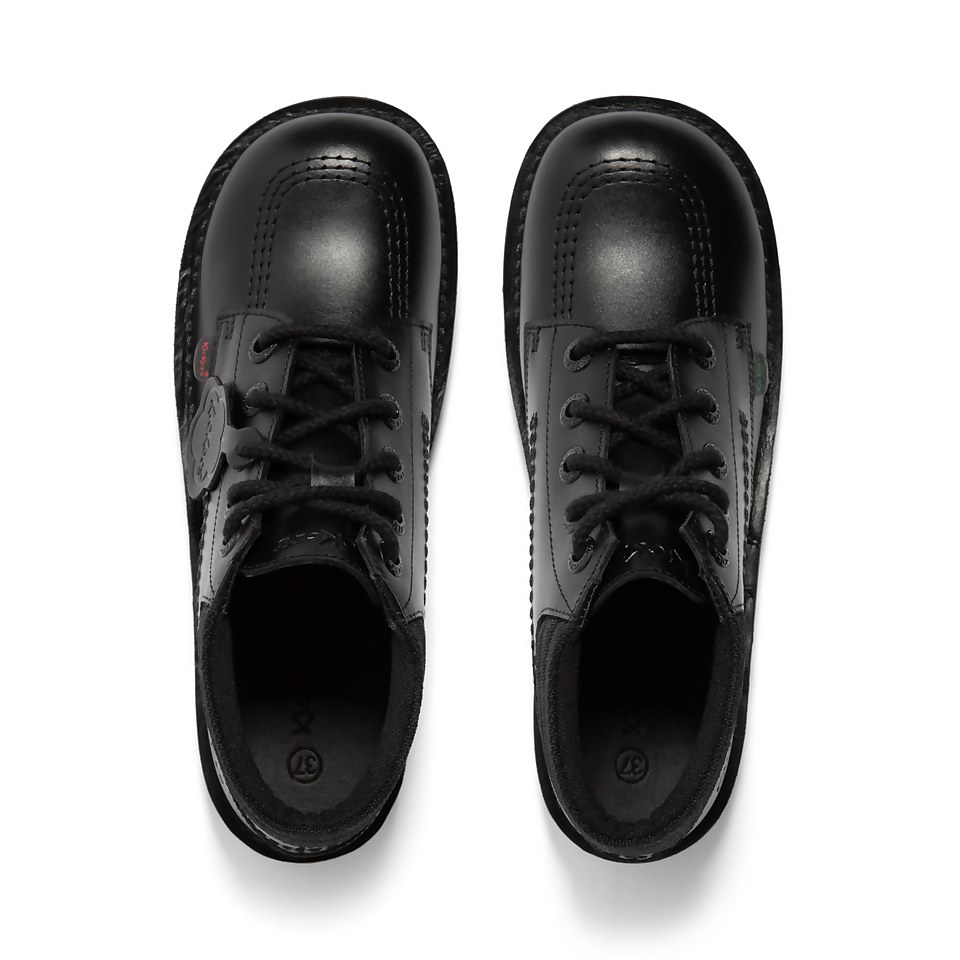 Youth Mens Kick Hi Padded Mesh Leather Black