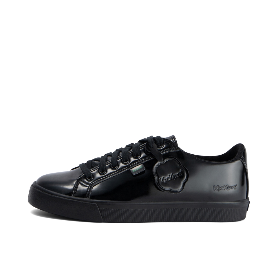 Youth Womens Tovni Lacer Leather Alternative Patent Leather Black