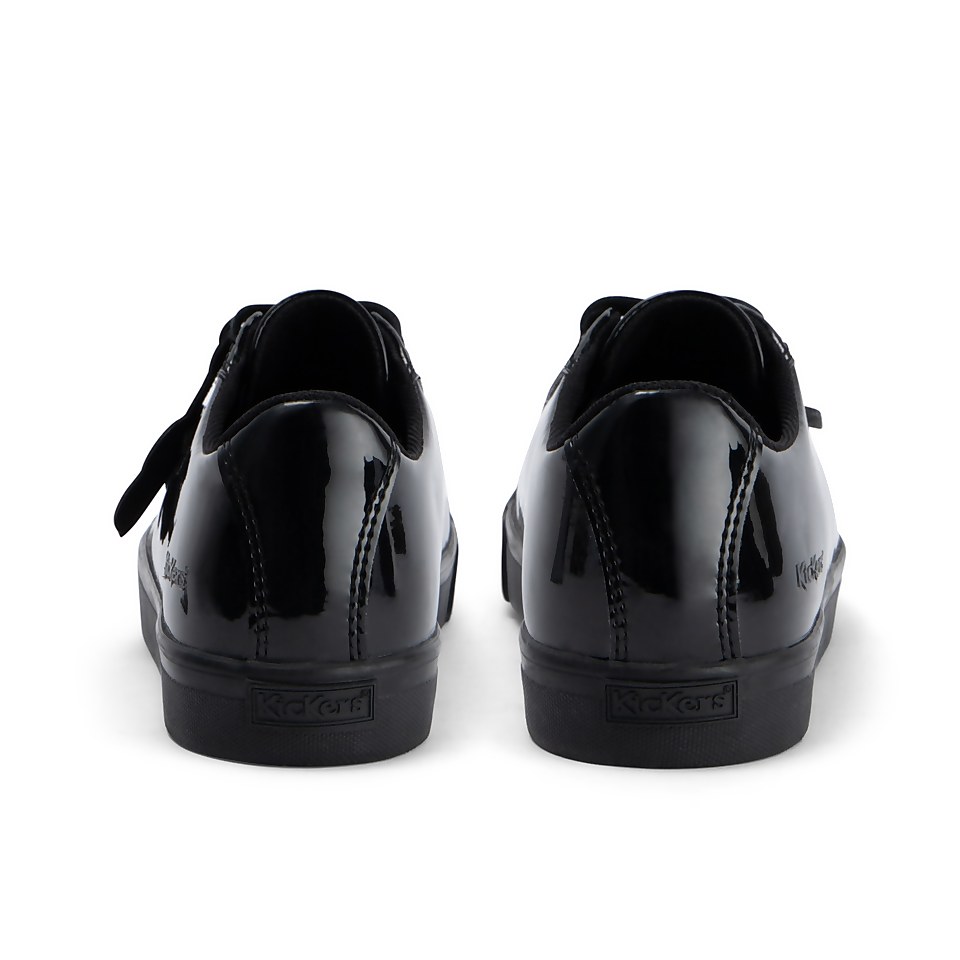 Youth Womens Tovni Lacer Leather Alternative Patent Leather Black