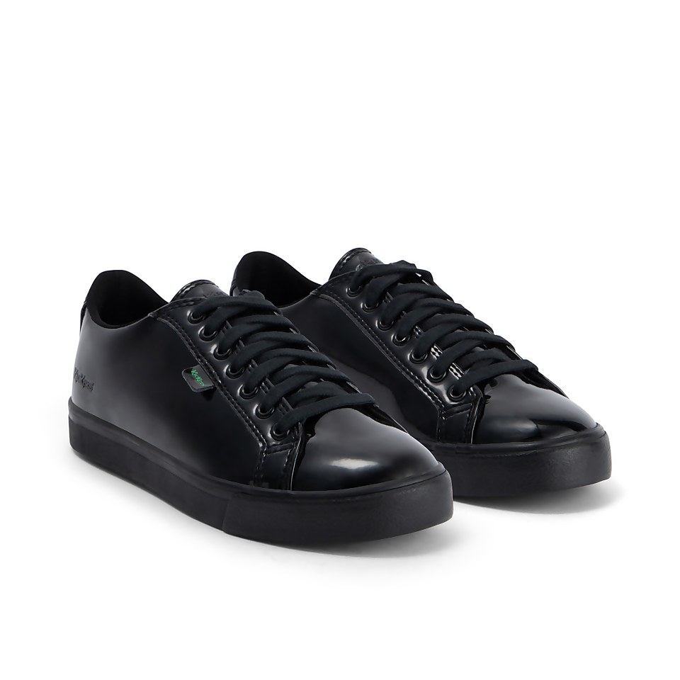 Youth Womens Tovni Lacer Leather Alternative Patent Leather Black