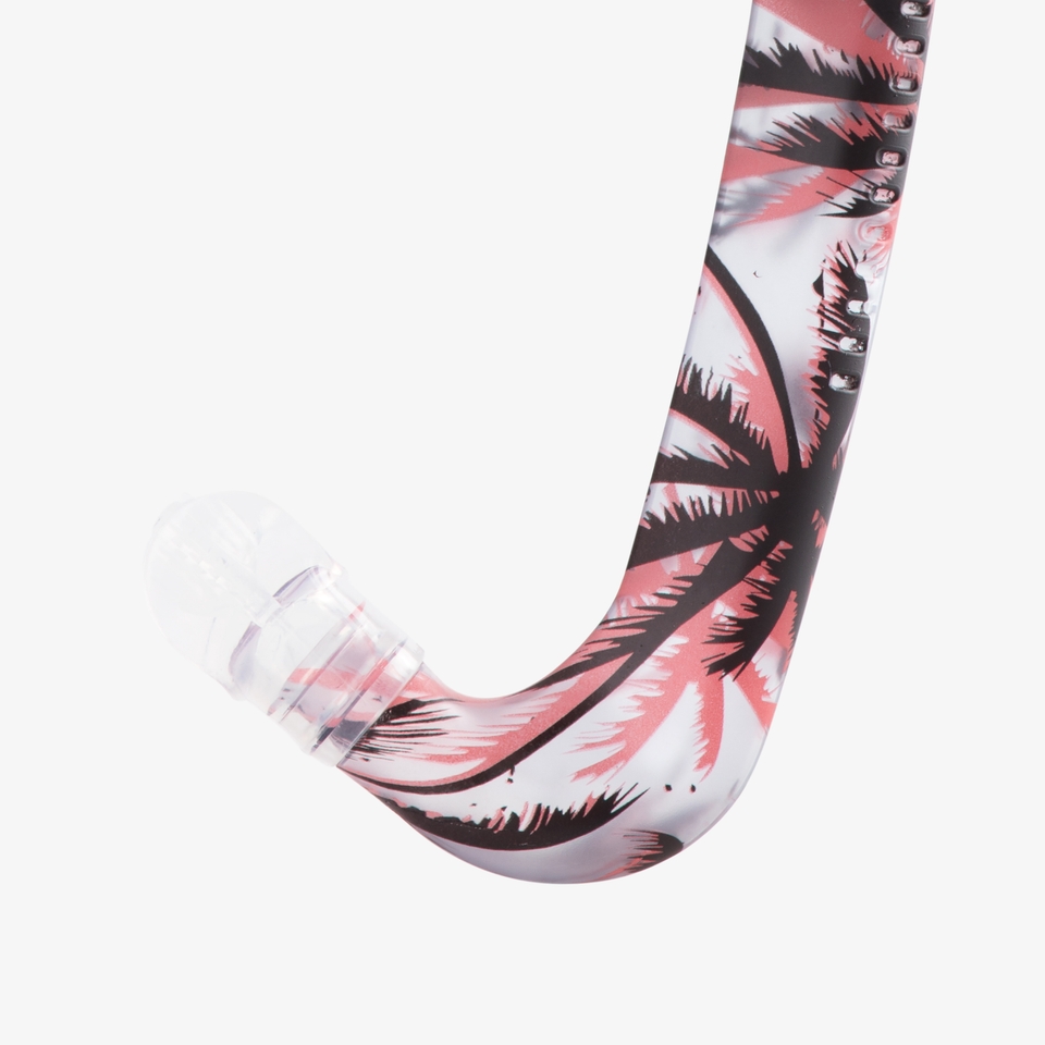 Adult Printed Bullet Head Snorkel Red/White