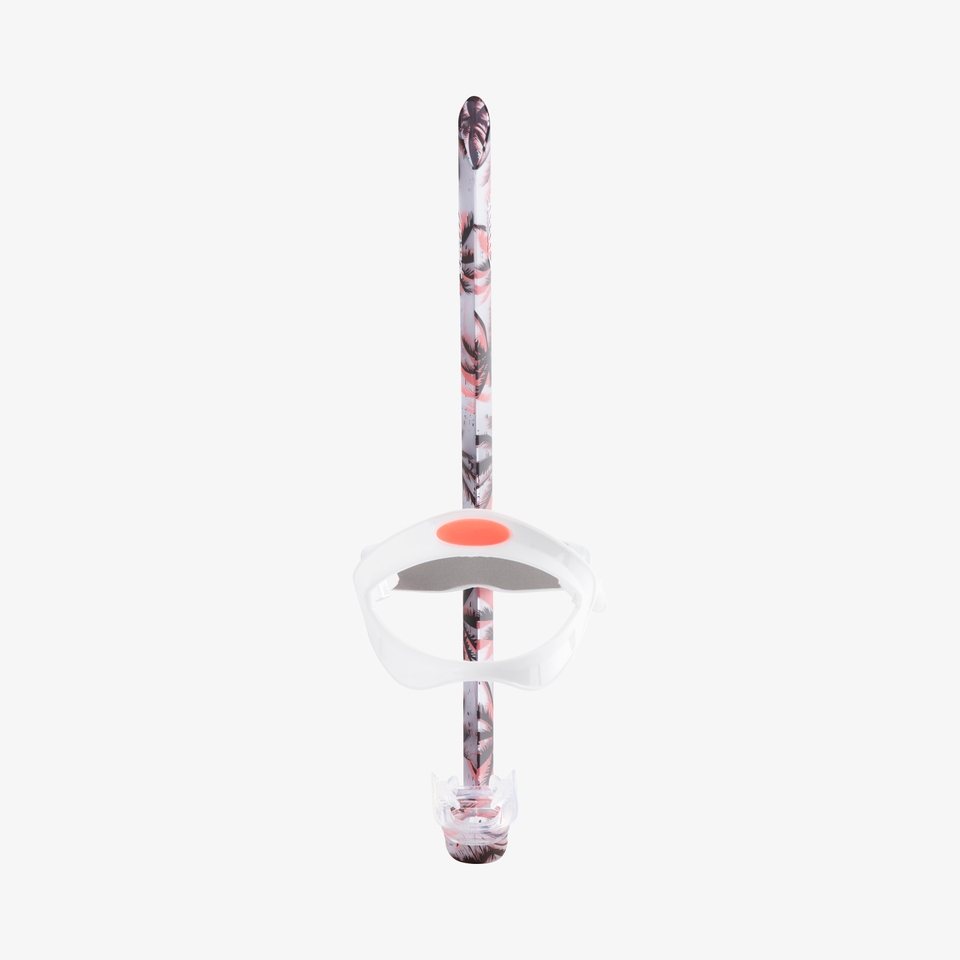 Adult Printed Bullet Head Snorkel Red/White