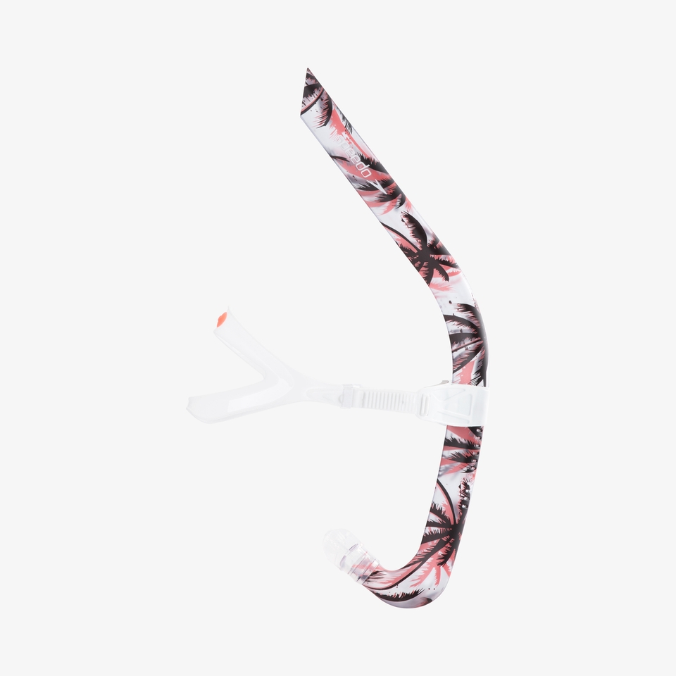 Adult Printed Bullet Head Snorkel Red/White