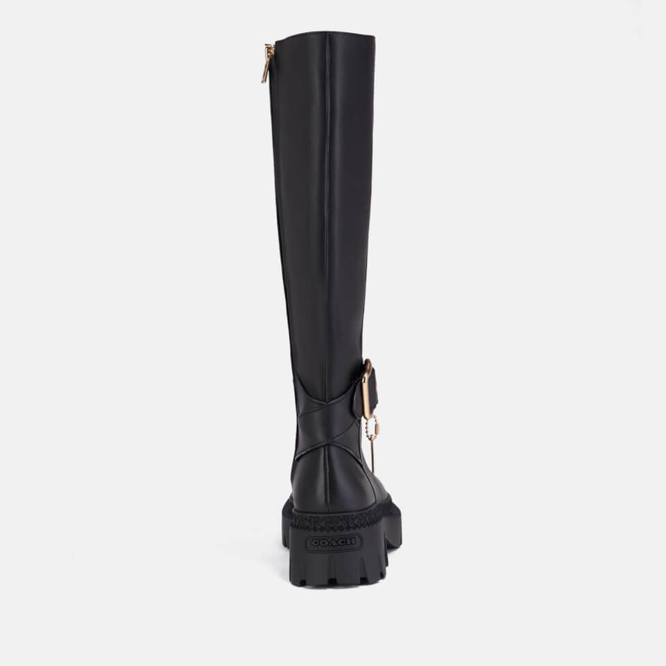 Coach James Leather Knee-High Boots | Worldwide Delivery | Allsole
