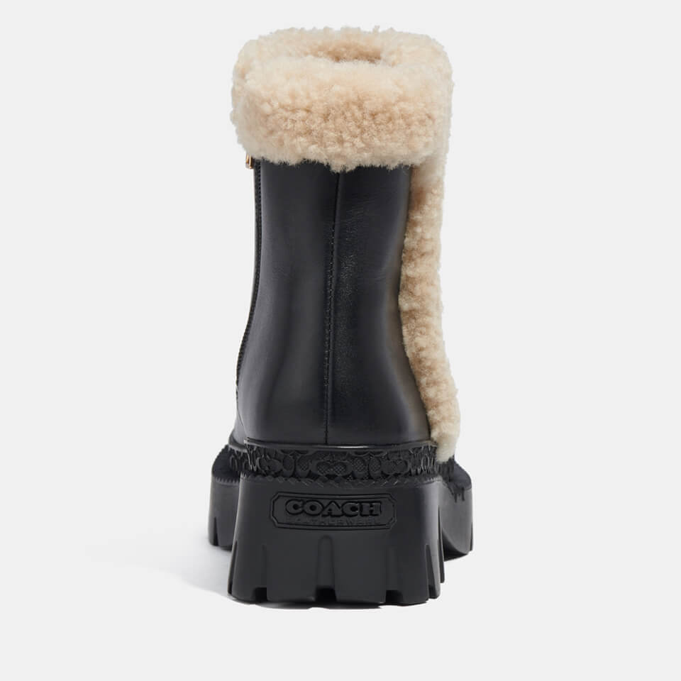 Coach shearling clearance boots