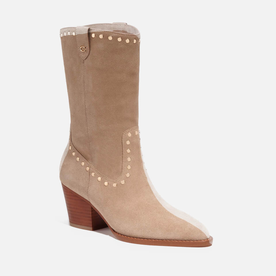 Coach Phoebe Suede Western Boots