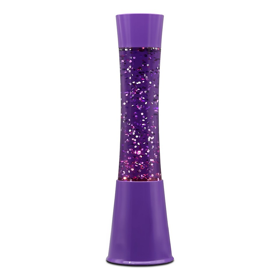 Purple Glitter Lamp
